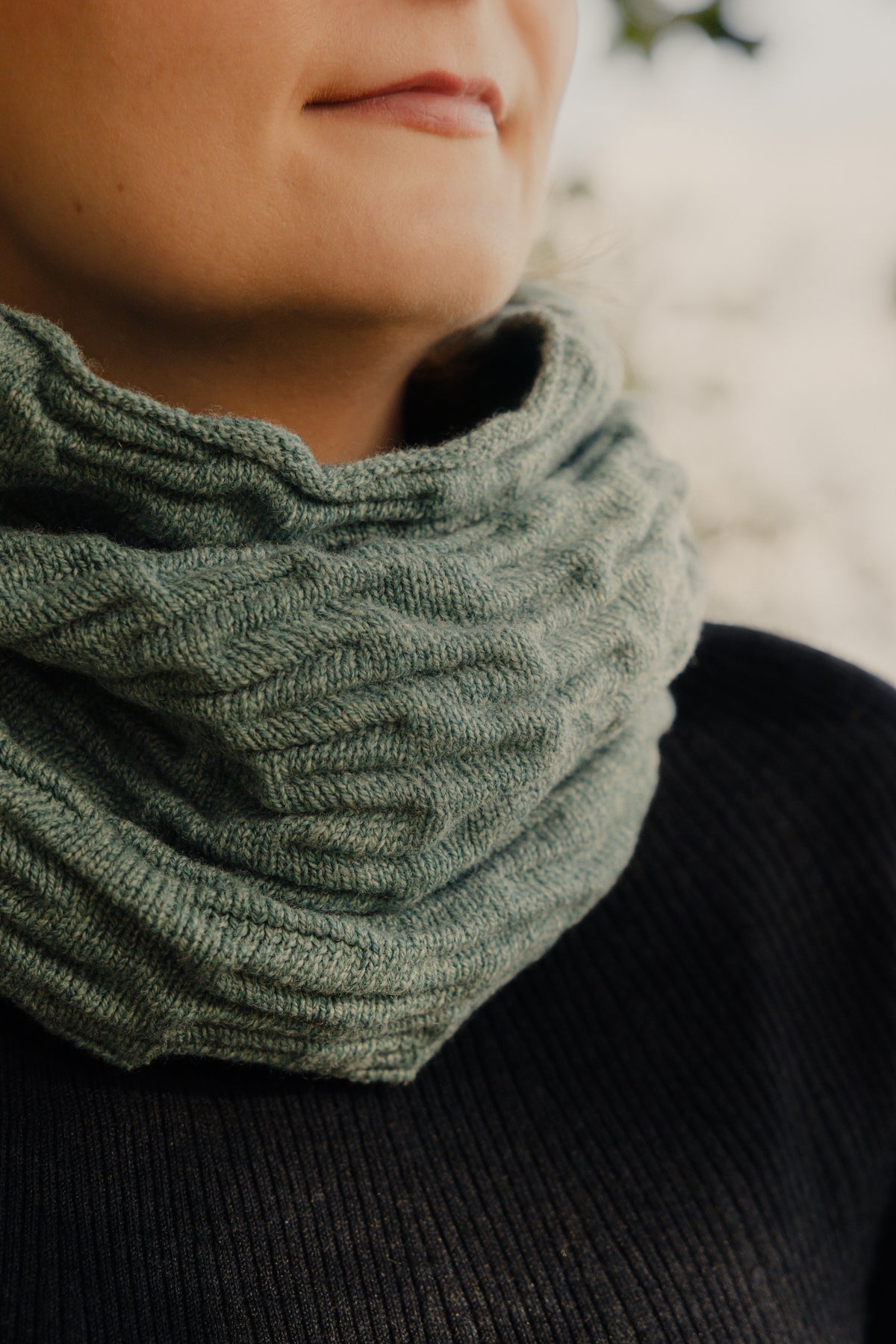 Cowl Scarf Sea Green